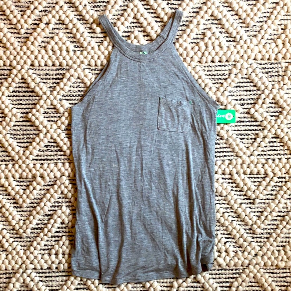 Honeydew Intimates heather grey racer back tank.